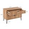 Manhattan Comfort 2-Piece DUMBO Standard 3-Drawer Dresser and DUMBO 1.0 Nightstand in Golden Brown 2-DB01-GB - alternate 4